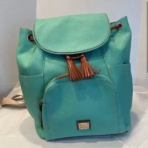 Dooney & Bourke | Bags | Dooney Bourke Teal Leather Backpack  display picture 2